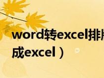 word轉(zhuǎn)excel排版不變(怎么把word表格轉(zhuǎn)成excel) word轉(zhuǎn)excel排版不變(怎么把word表格轉(zhuǎn)成excel)