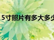 5寸照片有多大多少厘米長(zhǎng)（5寸照片有多大）