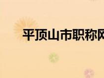 平頂山市職稱網(wǎng)（平頂山職稱網(wǎng)查詢）