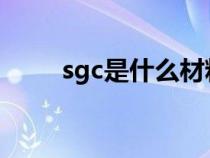 sgc是什么材料（SGP是什么材質(zhì)）