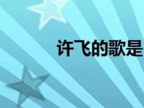 許飛的歌是民謠嗎（許飛的歌）