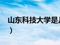 山東科技大學(xué)是幾本?（山東科技大學(xué)是幾本）
