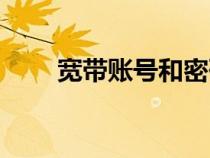 寬帶賬號和密碼怎么查（寬帶賬號）