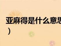 亞麻得是什么意思日本話（亞麻得是什么意思）