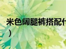 米色闊腿褲搭配什么上衣好看（米色褲子搭配）