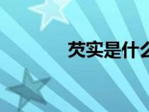 芡實(shí)是什么藥（芡實(shí)是什么）