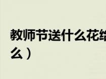 教師節(jié)送什么花給老師最有意義（教師節(jié)送什么）