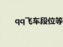 qq飛車段位等級表圖（qq飛車段位）