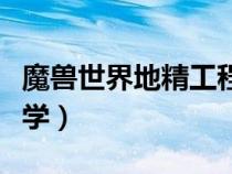 魔獸世界地精工程學(xué)任務(wù)（魔獸世界地精工程學(xué)）