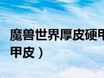 魔獸世界厚皮硬甲皮有什么用（哪刷厚皮和硬甲皮）