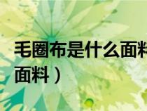 毛圈布是什么面料會很粘毛嗎（毛圈布是什么面料）