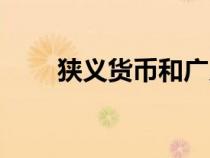 狹義貨幣和廣義貨幣的區(qū)別（狹義）