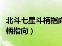 北斗七星斗柄指向東是什么季節(jié)（北斗七星斗柄指向）