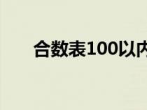合數(shù)表100以內(nèi)口訣順口溜(合數(shù)表) 合數(shù)表100以內(nèi)口訣順口溜(合數(shù)表)
