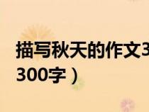 描寫秋天的作文300字以上（描寫秋天的作文300字）