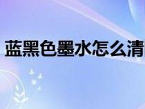藍(lán)黑色墨水怎么清除（藍(lán)黑墨水的洗滌方法）