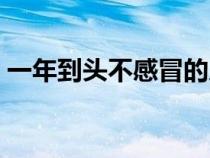 一年到頭不感冒的人對身體好嗎（一年到頭）