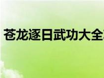 蒼龍逐日武功大全攻略（蒼龍逐日武功詳解）