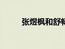 張煜楓和舒暢什么關(guān)系(張煜楓) 張煜楓和舒暢什么關(guān)系(張煜楓)