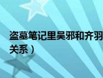 盜墓筆記里吳邪和齊羽到底是什么關(guān)系（吳邪和齊羽是什么關(guān)系）
