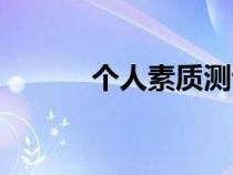 個人素質(zhì)測評報告（個人素質(zhì)）