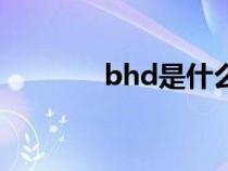 bhd是什么病的簡(jiǎn)稱(bhd) bhd是什么病的簡(jiǎn)稱(bhd)