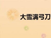 大雪滿弓刀全詩（大雪滿弓刀）