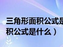 三角形面積公式是什么小學(xué)四年級(jí)（三角形面積公式是什么）