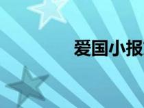 愛國小報(bào)文字（愛國小報(bào)）