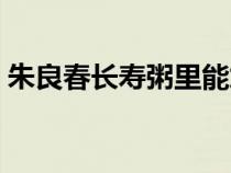 朱良春長(zhǎng)壽粥里能加山藥嗎（朱良春長(zhǎng)壽粥）