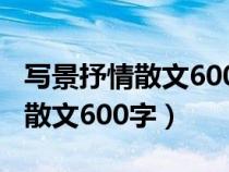 寫景抒情散文600字優(yōu)秀作文初中（寫景抒情散文600字）