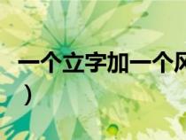 一個(gè)立字加一個(gè)風(fēng)字（一個(gè)立加一個(gè)風(fēng)念什么）