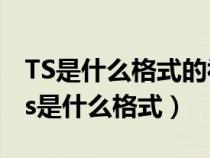 TS是什么格式的視頻文件能用手機播放嗎（ts是什么格式）