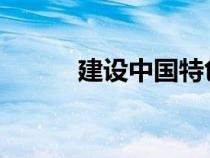 建設(shè)中國(guó)特色社會(huì)主義總依據(jù)是