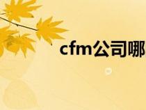 cfm公司哪國公司（cfm公司）