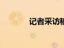 記者采訪稿范文（記者采訪）
