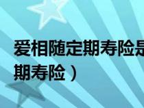 愛相隨定期壽險是哪家保險公司的（愛相隨定期壽險）