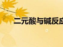 二元酸與堿反應(yīng)生成幾種鹽（二元酸）