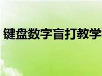 鍵盤數(shù)字盲打教學(xué)視頻（數(shù)字鍵盤盲打指法）