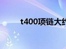 t400項鏈大約多少錢（t400首飾）