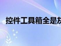 控件工具箱全是灰色怎么辦（控件工具箱）
