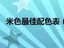 米色最佳配色表（米黃色配什么顏色好看）