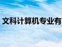 文科計(jì)算機(jī)專業(yè)有哪些(計(jì)算機(jī)專業(yè)有哪些) 文科計(jì)算機(jī)專業(yè)有哪些(計(jì)算機(jī)專業(yè)有哪些)