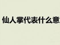 仙人掌代表什么意義（仙人掌代表什么意思）