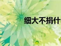 細大不捐什么意思（細大不捐）