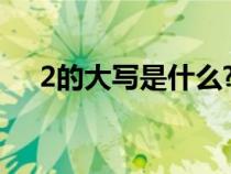 2的大寫是什么?（2的大寫有幾種寫法）