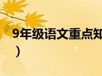 9年級(jí)語(yǔ)文重點(diǎn)知識(shí)(九年級(jí)語(yǔ)文復(fù)習(xí)知識(shí)點(diǎn)) 9年級(jí)語(yǔ)文重點(diǎn)知識(shí)(九年級(jí)語(yǔ)文復(fù)習(xí)知識(shí)點(diǎn))