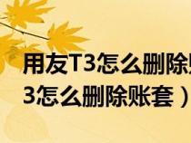 用友T3怎么刪除賬套中的新建年度帳（用友t3怎么刪除賬套）
