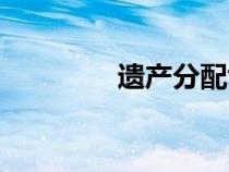 遺產(chǎn)分配協(xié)議(遺產(chǎn)分配) 遺產(chǎn)分配協(xié)議(遺產(chǎn)分配)