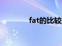 fat的比較級(jí)和最高級(jí)（fat）
